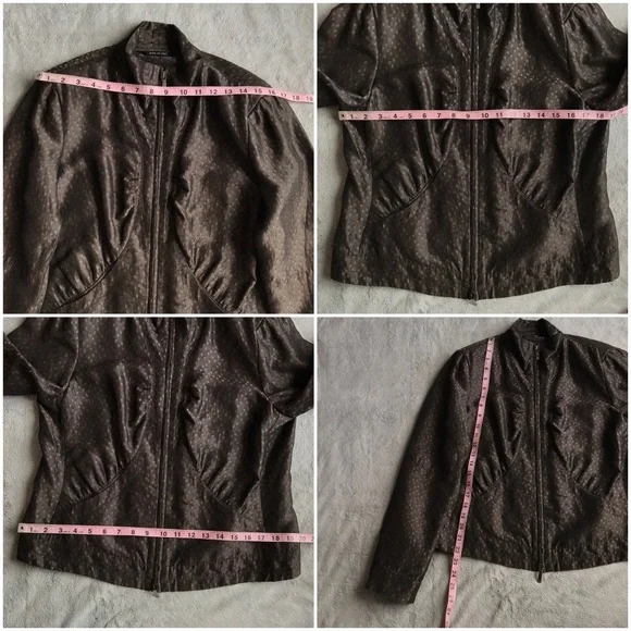 Giorgio Armani Jacquard Zipper Jacket Blazer - Picture 8 of 8